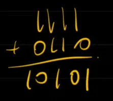 1111 + 0110